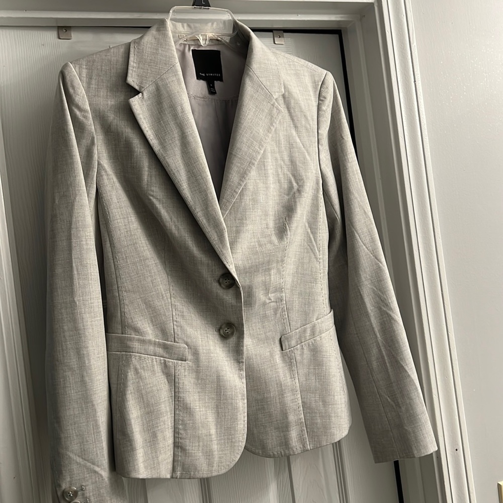 Light grey suit jacket from The Limited